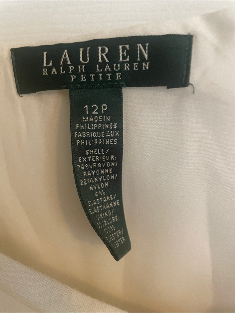 Ralph Lauren White Wrap Skirt with Black Buckle Trim - Picture 2 of 3